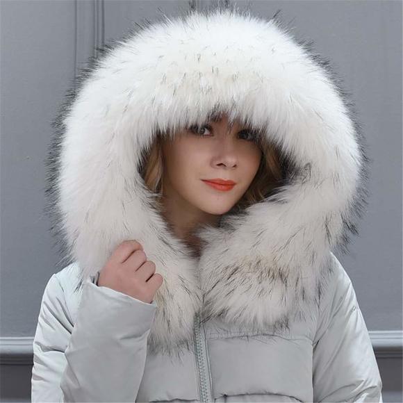 Faux Fur Collar Scarf Hood Collar Shawl Stole Neck Warmer For Winter Coat🌹 - Picture 6 of 7